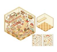 Pegatinas de dibujos animados de Capybara - Pegatinas divertidas de dibujos animados Capybara en miniatura, crea tus propias pegatinas, bonitas pegatinas de habitación para el día de los niños