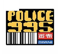 Pegatinas de dibujos animados para coche de 13cm x 10,1 cm para el emblema Police.995 de Blade Runner Car