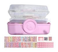 Pegatinas de dibujos animados, pegatinas decorativas de 10,63 pulgadas Creative Goo Card, Sticker with Accessories, Three Layer Storage Box, Fun Art Supply for Kids and Photocard Collectors