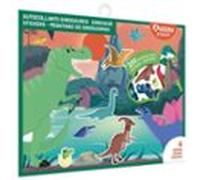 Pegatinas de dinosaurios. Estuche de artista