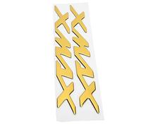 Pegatinas de Emblema 3D, Calcomanía de Insignia de Motocicleta para Xmax 125 250 400, Plástico Flexible, Calcomanía de Insignia de Motocicleta, Impermeable (Yellow)