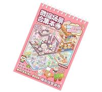 Pegatinas de escena de dibujos animados - Pegatinas de escena en miniatura | Libro de pegatinas de casa de escena en miniatura,crea tus propias pegatinas de habitación con pegatinas de efecto visual