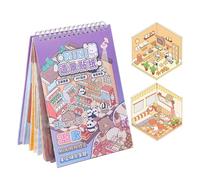 Pegatinas de escena de la casa | Pegatinas para la casa del álbum de recortes - Diario Suministros de manualidades Accesorios estéticos para niños Proyectos creativos