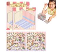 Pegatinas de escena espacial - Crea tus propias pegatinas de escena, pegatinas de escena - Pegatinas de del estrés con efecto, pegatinas de escena espacial pequeña para niños, pegatinas de