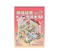 Pegatinas De Escenas En Miniatura 3D - Calcomanías Para Dibujos Animados De Casas Divertidas, Escenas Domésticas, Decoración Artesanal | Adhesivo Interactivo Para Álbum De Recortes Para Niños Adultos,