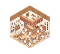 Pegatinas de escenas en miniatura, pegatinas para casas en miniatura, Pegatinas antiestrés efecto 3D, Pegatinas de casas de dibujos animados para niños y niñas, crea tus propias calcomanías de álbum