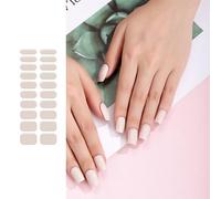 Pegatinas De Esmalte Uñas Gel Semi Curado Tiras Color Sólido Adhesivo Impermeable Envolturas Completas Pegatinas Arte Calcomanías Uñas Semi Cursed Brillo