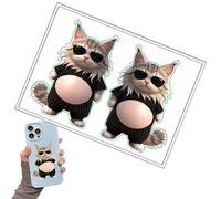 Pegatinas De Esponja: Pegatinas Exprimibles, Juguetes Para Aliviar El Estrés, Calcomanías Reutilizables Divertidas Para El Vientre De Gato En 3D | Lindas Para Portátiles | Para Niños Amigos