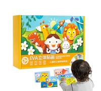 Pegatinas de Espuma 3D | 12 Piezas Divertidos Juguetes educativos de Dibujos Animados - Pegatinas de Espuma - para Escritorio, Navidad, Proyecto de Arte, Escuela, hogar