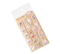Pegatinas de espuma 3D - Diversión DIY animales de dibujos animados reutilizables | Lindas pegatinas de animales para niños - para el hogar, escuela, diario, planificador, teléfono móvil, niños