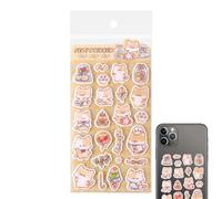 Pegatinas de espuma 3D, reutilizables, decoración de fieltro de dibujos animados, pegatinas de animales, pegatinas divertidas, para escuela, manualidades, álbumes de recortes, cuadernos, diarios