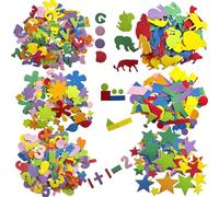 Pegatinas de Espuma,770 Piezas Pegatinas de EVA para Manualidades Autoadhesivas Letras Autoadhesivas Letras De Goma Espuma para Decoración de Bricolaje y Manualidades