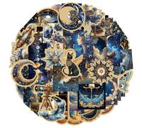 Pegatinas de estrellas cósmicas, 50 unidades, Universe Stars, juego de pegatinas para portátil, botella de agua, maleta, monopatín, casco, funda para teléfono móvil, diario, pegatinas de graffiti de