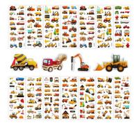 Pegatinas de excavadora, 14 hojas, pegatinas 3D para niños, autoadhesivas, niños de 2 a 4 años, pegatinas para niños, pegatinas y pegatinas para manualidades, álbumes de recortes, regalos