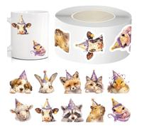 Pegatinas De Feliz Cumpleaños | 500 Piezas Adhesivas Lindas Coleccionables,Pegatinas para Mesa de Fiesta de Cumpleaños | Para Escuela Aula Jardín Infantil Fiesta Manualidades Fundas Móviles