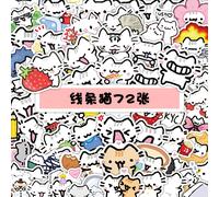 Pegatinas de gatos , de divertidas, adorables pegatinas decorativas para diarios. Aplicables a fundas de teléfonos, fundas de tabletas y carcasas de portátiles para aportar un festivo diaria