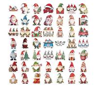 Pegatinas de Gnome para,pegatinas de vacaciones para | Pegatinas de Navidad lindas Pegatinas Scrapbook | Pegatinas de coche de dibujos animados 50X, pegatinas impermeables de decoración mura
