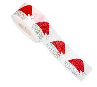 Pegatinas De Gorro De Navidad,500 Piezas Pegatinas Navideñas Decoración - Calcomanías de Invitación | para Niños Adultos Hogar Tarjeta de Felicitación Álbum de Recortes Fiesta