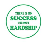 Pegatinas de grabado Éxito Motivación Positiva Palabras de Sabiduría Dificultad 54x56.7cm Fácil instalación Verde