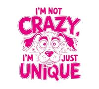 Pegatinas de grabado No estoy loco, solo soy único 68x79.5cm Decoración artística Rosa roja