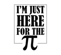 Pegatinas de grabado Solo estoy aquí 36x50.6cm No se cae Negro