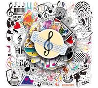 Pegatinas de Graffiti de Musicales,Doyomtoy 100 Piezas Musical Graffiti Sticker Pegatinas Infantiles para Guitarra Portátil Monopatín Musicales