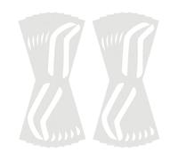 Pegatinas de guía de mapeo de cejas de aerógrafo, pegatinas de conformación con cejas de aerógrafo, Plantilla de mapeo de cejas de aerógrafo, 10 pares de adhesivo de tintura de cejas, práctica de