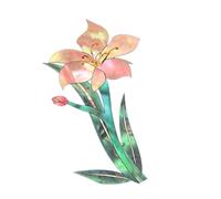 Pegatinas de guitarra - 5 G de pegatinas incrustadas de cabeza de pájaro rosa Magnolia para guitarras acústicas y eléctricas, pegatinas de cabeza de guitarra floral extraíbles decoración de