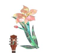 Pegatinas de guitarra - Película de PVC Acoustic & E Guitarra Capas Cabezas | Fácil de aplicar Inlay-Diapasón Panel Adhesivo Folk Guitarra Decoración Accesorio