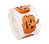 Pegatinas de Halloween - 500 Halloween Tema Botella de agua Pegatinas | Halloweens Sticker Roll Round Decs Trick Gold Treat Favors Party, Artesanía para, Decoraciones