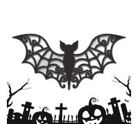 Pegatinas de Halloween para arañas de Halloween | Efecto espejo araña estilo madera para cocina y escaparate de tienda