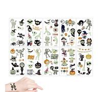 Pegatinas de Halloween para Niños | Calcomanía Corporal para Niños | Calcomanía Temporal de Fantasma Calabaza Divertidas Pegatinas Brillantes Fiesta Decoración Infantil Halloween