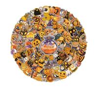 Pegatinas de Halloween, terrible pegatina para portátil, vinilo Water of Kids Party Bag Febile el tema de las vacaciones a través de la clase de sustancias primitivas | Flash Self Adhesive Sticker