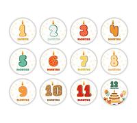 Pegatinas de hito para bebé, pegatinas de hitos mensuales, pegatinas de rendimiento, tarjetas de hito, accesorios para fotos, regalo de bebé, pegatinas de recuerdo, pegatinas para el ciclo de embarazo