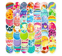 Pegatinas de huevos de conejito de Pascua, pegatinas de Pascua, DECÁTICAS DE OVES FESTIVAL DE CARIADOS PARA BOTELLA DE AGUA, Monopatín Decorative Pascua Graffiti Pegatinas para cuadernos