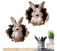 Pegatinas De Huevos De Pascua | Calcomanías Artesanales Autoadhesivas 3D | Calcomanías De Pegatinas Para Álbumes De Recortes, Para Niños, Apasionados De Familia, Planeadores De Frigoríficos Para