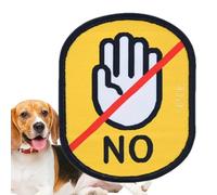 Pegatinas de identidad social del perro, calcomanías de reconocimiento social del perro - Pegatinas sociales coloridas para perros de tela impresa transparente,Etiquetas de identificación social de