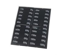 Pegatinas de identificación de peso para gimnasio, etiquetas de pilas de pesas para equipos de fitness, placas de peso utilizadas en gimnasios comerciales y domésticos (D)