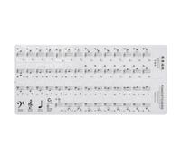 Pegatinas de Introducción al Piano de Color Claro para Teclado, PVC | Superficie Lisa y Fácil de Leer, Herramienta de Aprendizaje, para 88 61 49 37 Teclas