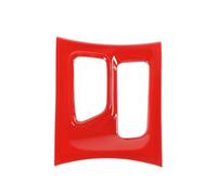 Pegatinas de la cubierta de la decoración del Panel de la palanca de cambios del coche del ABS compatibles con el cargador 2015 en adelante(Red)