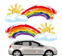 Pegatinas De La Ventana Del Coche Arco Iris, Pegatinas Del Coche Del Arco Iris | Pegatinas Del Cuerpo Del Coche - Pegatinas Del Cuerpo Del Camión, Pegatinas Del Parachoques Automáticos, aut