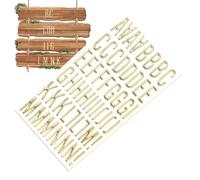 Pegatinas de letras metálicas, paquete de pegatinas de números dorados, reutilizable con material resistente a la intemperie, pegatinas decorativas para puertas de ventanas, letras