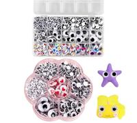 Pegatinas de maniobras - Pegatinas para bulbo ocular pegajoso en y negro | Ojos Googly se divierten de sí mismos | Crea bulbos oculares falsos para decoración para decoraciones artesanales DIY