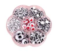 Pegatinas de maniobras - Pegatinas para bulbo ocular pegajoso en y negro | Ojos Googly se divierten de sí mismos | Crea bulbos oculares falsos para decoración para decoraciones artesanales DIY
