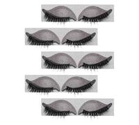 Pegatinas de Maquillaje de Ojos Pestañas 5 Pares Pvc