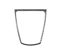 Pegatinas De Marco Cubierta Embellecedora Bocina Central Para Salpicadero Coche Fibra Carbono Para 5 Series F10 F18 2011-2017 GT5 F07 2010-2016 pegatinas(Negro)