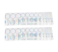 Pegatinas de modificación de carrocería de automóvil con patrón de panal de abeja, juego de 104 piezas para decoración de estilo de carreras en SUV, camiones y automóviles (colorido)