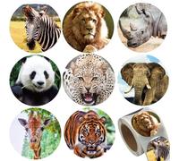 Pegatinas de MotivacióN para NiñOs,500 PCS Pegatinas de animales para Niños,Calcomanías Infantiles de Animales,Adhesivos de Animale en Rollo,Rollo De Pegatina De Animale,pegatinas infantiles