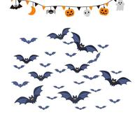 Pegatinas de murciélagos de Halloween, 28 piezas, realistas para puerta de | Adhesivo murciélago de Halloween para salón, dormitorio, ventana, cristal, coche, puerta, maletero