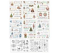 Pegatinas de Navidad, 8 unidades, decoraciones navideñas transferibles con aplicación en caliente, para velas infantiles, , oficina, aula, globo móvil, casa, invierno, ventana, bloc de notas